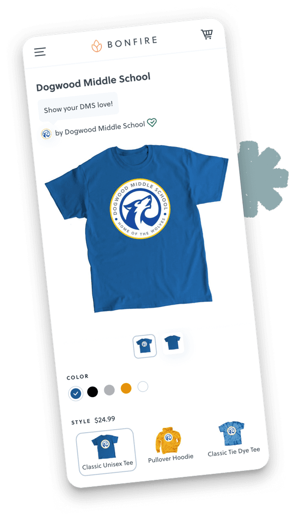 Screenshot of Bonfire's campaign page